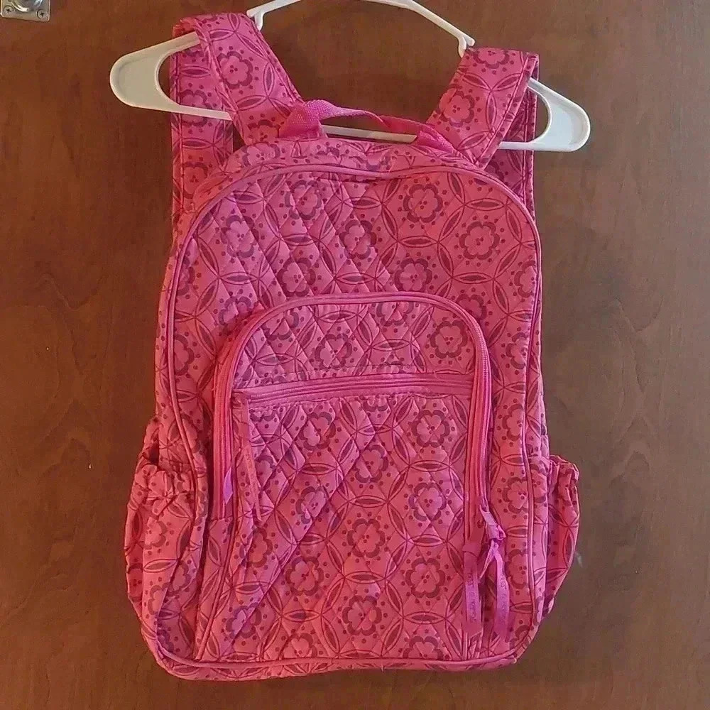 NWOT Kaddie and Libbie pink quilted Bookbag